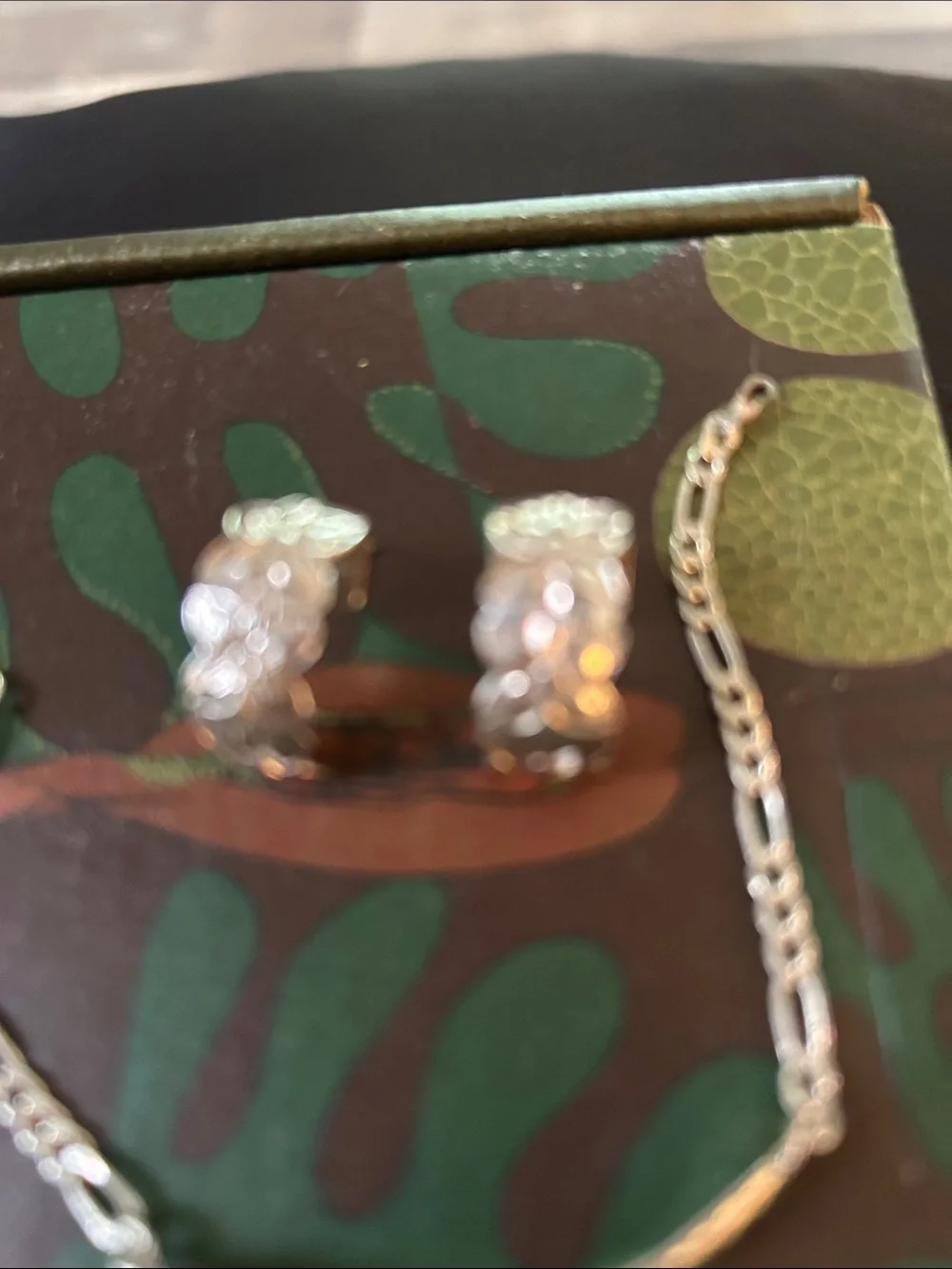 Sterling Silver Hand Engraved Bracelet and Earrings Made in Hawaii - Picture 3 of 6